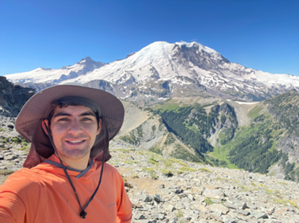 Chris selfie with Mount Baker in the background
